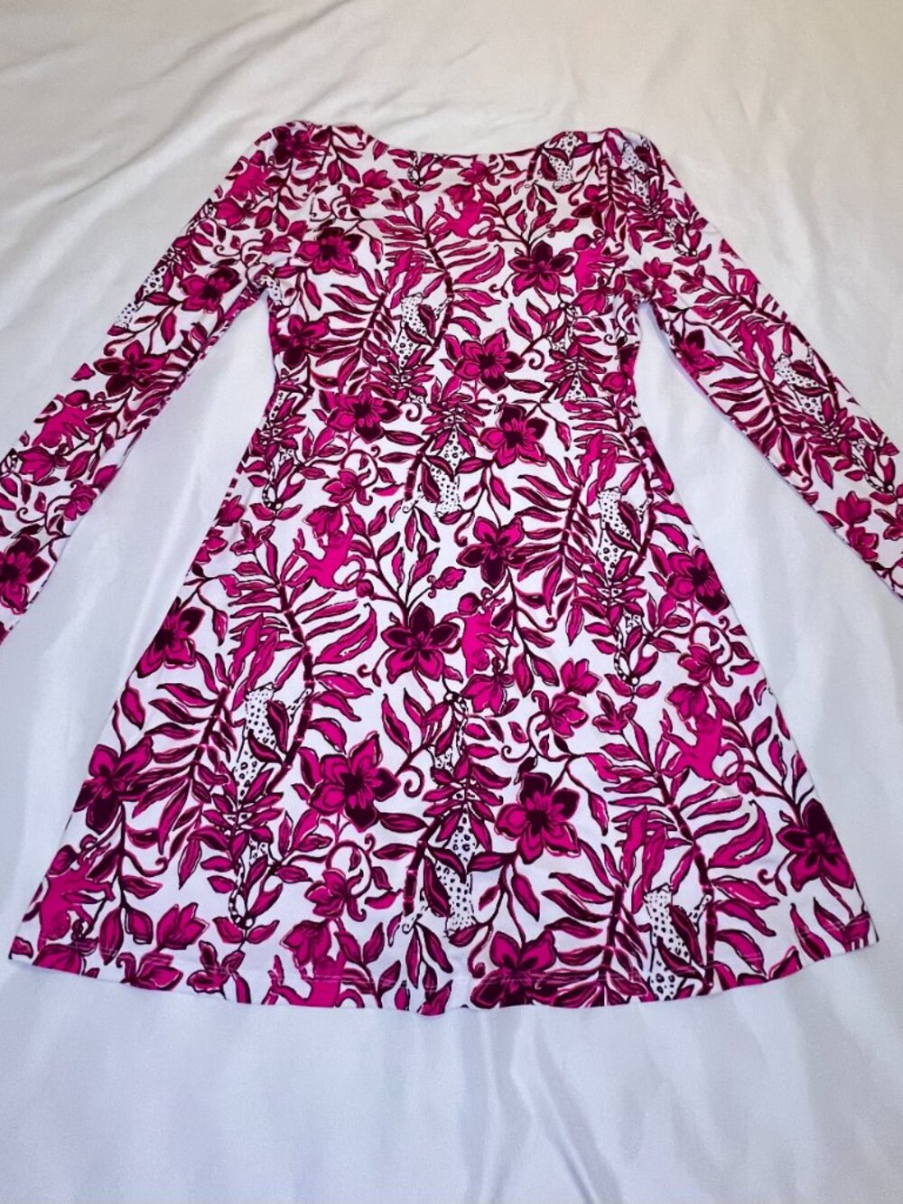 NWT Lilly Pulitzer Anne Skirted Romper In Elder Blossom Size Medium Floral - Picture 8 of 14
